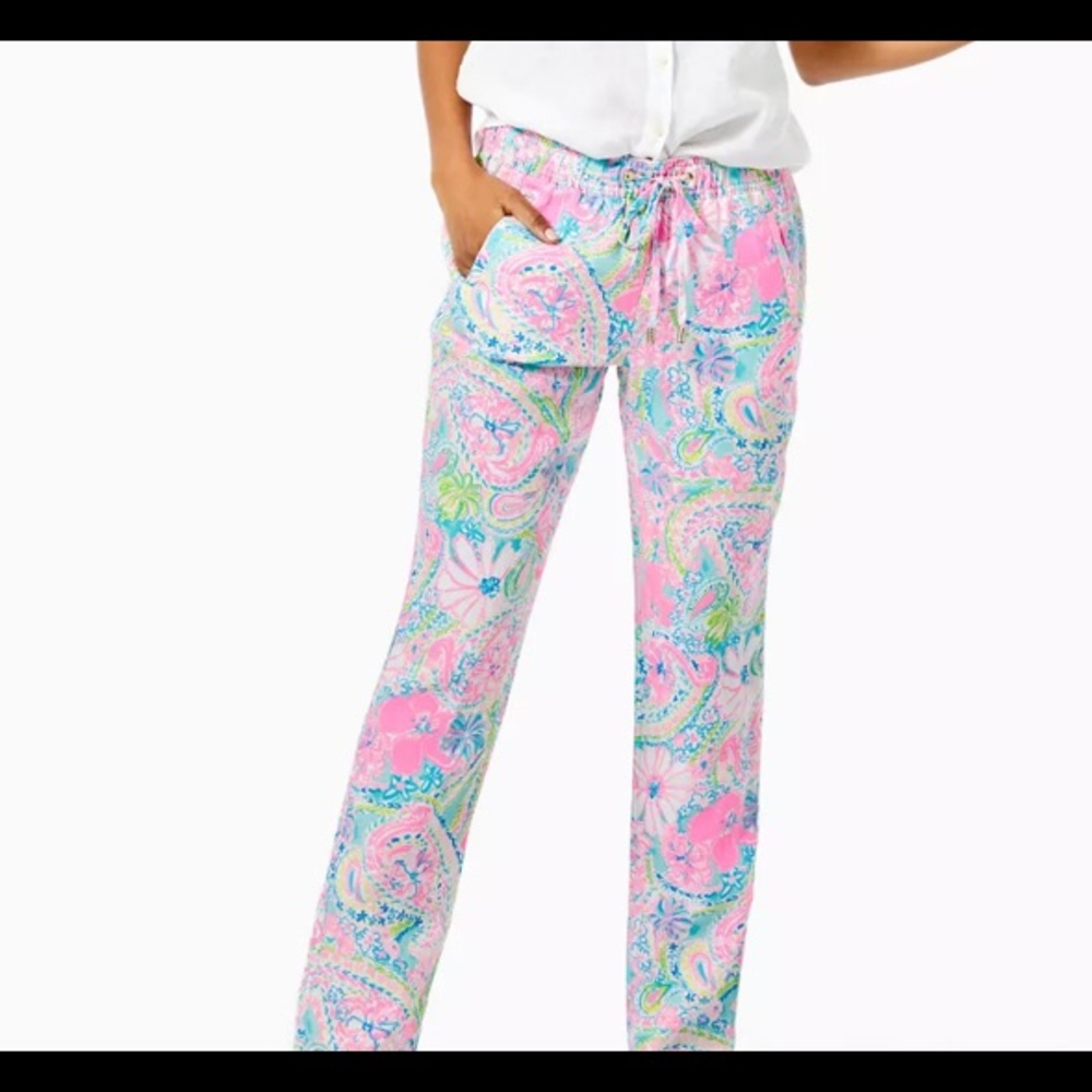 Nwt authentic 31" Taron Mid Rise Linen Pant